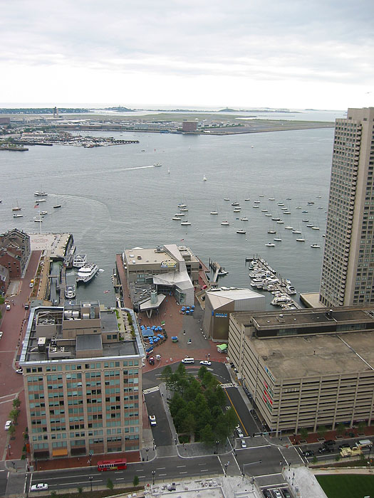 Aerial Boston N.E. Aquarium