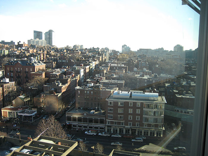 Aerial Boston Beacon Hill from MGH