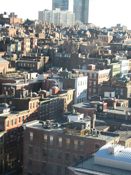 Aerial Boston Beacon Hill from MGH